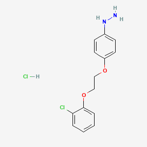 {4-[2-(2-Chlorophenoxy)ethoxy]phenyl}hydrazine hydrochloride