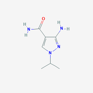 molecular formula C7H12N4O B3010335 3-Amino-1-isopropyl-1H-pyrazole-4-carboxamide CAS No. 1379295-04-1