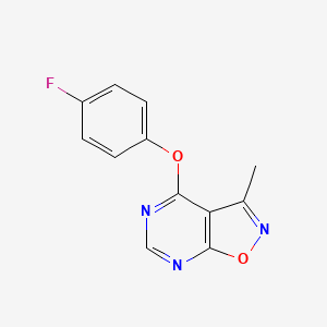 4-(4-Fluorophenoxy)-3-methylisoxazolo[5,4-d]pyrimidine