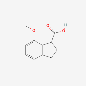 molecular formula C11H12O3 B3010353 7-Methoxy-2,3-dihydro-1H-indene-1-carboxylic acid CAS No. 105211-00-5