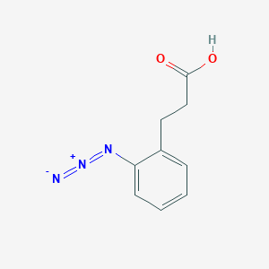 molecular formula C9H9N3O2 B3010358 3-(2-Azidophenyl)propanoic acid CAS No. 2243503-59-3