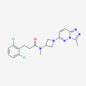 3-(2,6-dichlorophenyl)-N-methyl-N-(1-(3-methyl-[1,2,4]triazolo[4,3-b]pyridazin-6-yl)azetidin-3-yl)propanamide