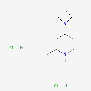 4-(Azetidin-1-yl)-2-methylpiperidine;dihydrochloride