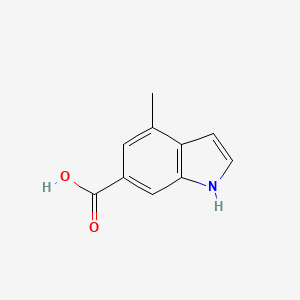 molecular formula C10H9NO2 B3010378 4-甲基-1H-吲哚-6-甲酸 CAS No. 1545472-15-8