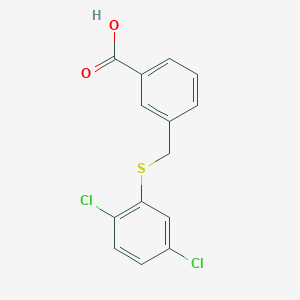 molecular formula C14H10Cl2O2S B3010379 3-{[(2,5-二氯苯基)硫代]甲基}苯甲酸 CAS No. 847783-87-3