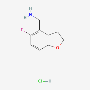 (5-Fluoro-2,3-dihydrobenzofuran-4-yl)methanamine hydrochloride