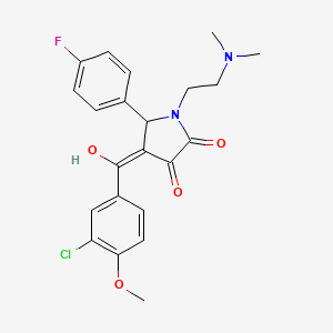 4-(3-chloro-4-methoxybenzoyl)-1-(2-(dimethylamino)ethyl)-5-(4-fluorophenyl)-3-hydroxy-1H-pyrrol-2(5H)-one