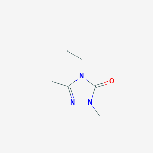 molecular formula C7H11N3O B3010404 1,3-dimethyl-4-(prop-2-en-1-yl)-4,5-dihydro-1H-1,2,4-triazol-5-one CAS No. 2199573-29-8