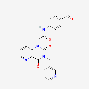 molecular formula C23H19N5O4 B3010409 N-(4-acetylphenyl)-2-(2,4-dioxo-3-(pyridin-3-ylmethyl)-3,4-dihydropyrido[3,2-d]pyrimidin-1(2H)-yl)acetamide CAS No. 941953-07-7