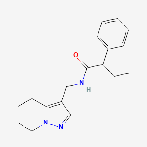 molecular formula C18H23N3O B3010435 2-phenyl-N-((4,5,6,7-tetrahydropyrazolo[1,5-a]pyridin-3-yl)methyl)butanamide CAS No. 2034245-91-3