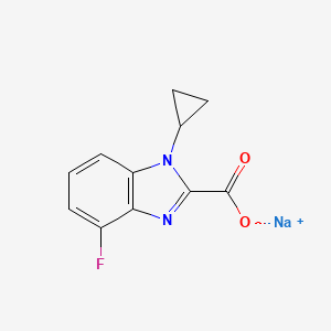 Sodium 1-cyclopropyl-4-fluoro-1H-benzo[d]imidazole-2-carboxylate