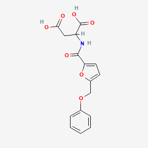 2-[[5-(Phenoxymethyl)furan-2-carbonyl]amino]butanedioic acid