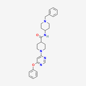 molecular formula C28H33N5O2 B3010443 N-(1-苄基哌啶-4-基)-1-(6-苯氧基嘧啶-4-基)哌啶-4-甲酰胺 CAS No. 1219202-19-3