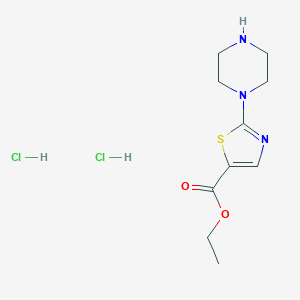 Ethyl 2-piperazin-1-yl-1,3-thiazole-5-carboxylate;dihydrochloride