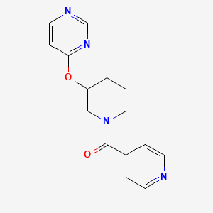 Pyridin-4-yl(3-(pyrimidin-4-yloxy)piperidin-1-yl)methanone