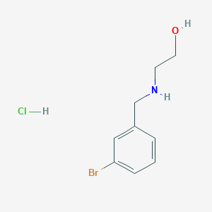 2-{[(3-Bromophenyl)methyl]amino}ethan-1-ol hydrochloride