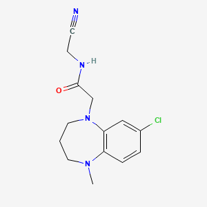 2-(8-chloro-5-methyl-2,3,4,5-tetrahydro-1H-1,5-benzodiazepin-1-yl)-N-(cyanomethyl)acetamide