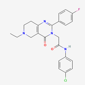 N-(4-chlorophenyl)-2-(6-ethyl-2-(4-fluorophenyl)-4-oxo-5,6,7,8-tetrahydropyrido[4,3-d]pyrimidin-3(4H)-yl)acetamide