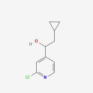 molecular formula C10H12ClNO B3010491 1-(2-氯吡啶-4-基)-2-环丙基乙醇 CAS No. 1507972-35-1