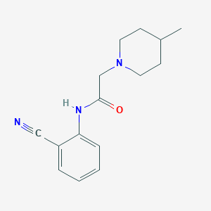 molecular formula C15H19N3O B3010492 N-(2-cyanophenyl)-2-(4-methylpiperidin-1-yl)acetamide CAS No. 683780-05-4