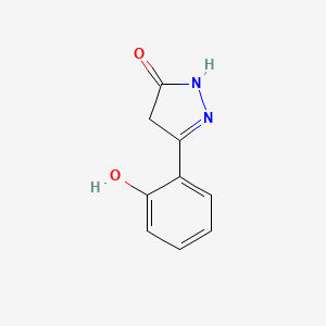 molecular formula C9H8N2O2 B3010508 3-(2-hydroxyphenyl)-4,5-dihydro-1H-pyrazol-5-one CAS No. 5186-66-3