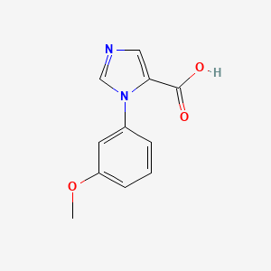 molecular formula C11H10N2O3 B3010521 1-(3-Methoxyphenyl)-1H-imidazole-5-carboxylic acid CAS No. 1779128-33-4