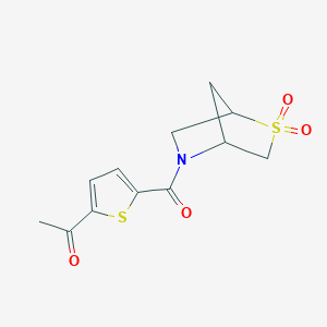 1-(5-(2,2-Dioxido-2-thia-5-azabicyclo[2.2.1]heptane-5-carbonyl)thiophen-2-yl)ethanone