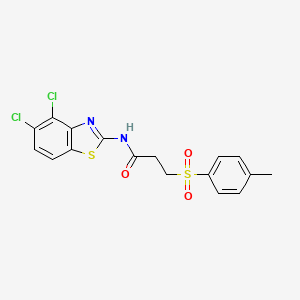 N-(4,5-dichlorobenzo[d]thiazol-2-yl)-3-tosylpropanamide
