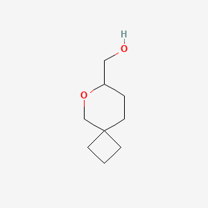 molecular formula C9H16O2 B3010542 6-Oxaspiro[3.5]nonan-7-ylmethanol CAS No. 2168919-10-4
