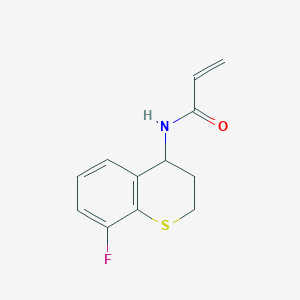 molecular formula C12H12FNOS B3010549 N-(8-Fluoro-3,4-dihydro-2H-thiochromen-4-yl)prop-2-enamide CAS No. 2192395-34-7