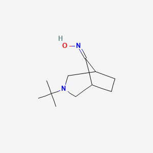 N-{3-tert-butyl-3-azabicyclo[3.2.1]octan-8-ylidene}hydroxylamine