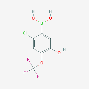 [2-Chloro-5-hydroxy-4-(trifluoromethoxy)phenyl]boronic acid