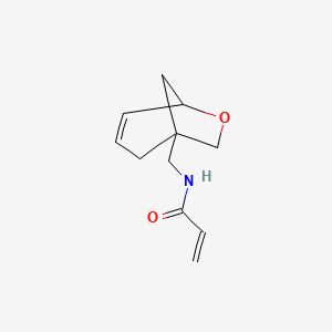 molecular formula C11H15NO2 B3010575 N-(6-Oxabicyclo[3.2.1]oct-3-en-1-ylmethyl)prop-2-enamide CAS No. 2411263-01-7