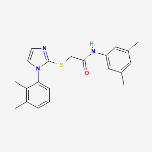 N-(3,5-dimethylphenyl)-2-[1-(2,3-dimethylphenyl)imidazol-2-yl]sulfanylacetamide