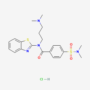 N-(benzo[d]thiazol-2-yl)-N-(3-(dimethylamino)propyl)-4-(N,N-dimethylsulfamoyl)benzamide hydrochloride