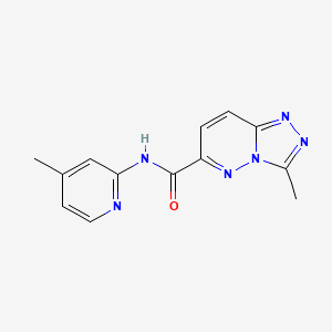 3-Methyl-N-(4-methylpyridin-2-yl)-[1,2,4]triazolo[4,3-b]pyridazine-6-carboxamide