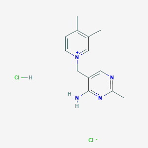 1-[(4-Amino-2-methylpyrimidin-5-yl)methyl]-3,4-dimethylpyridin-1-ium chloride hydrochloride