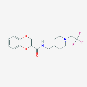 N-[[1-(2,2,2-Trifluoroethyl)piperidin-4-yl]methyl]-2,3-dihydro-1,4-benzodioxine-3-carboxamide