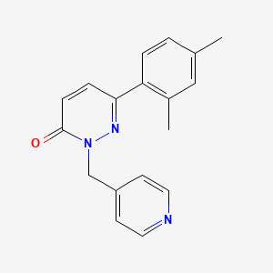 molecular formula C18H17N3O B3010666 6-(2,4-dimethylphenyl)-2-(pyridin-4-ylmethyl)pyridazin-3(2H)-one CAS No. 922952-43-0