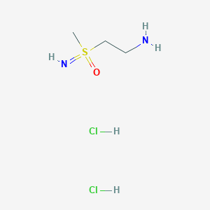 molecular formula C3H12Cl2N2OS B3010673 2-(甲基磺酰亚胺基)乙胺；二盐酸盐 CAS No. 2243505-47-5