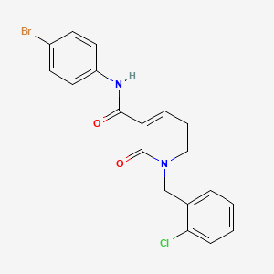 molecular formula C19H14BrClN2O2 B3010678 N-(4-bromophenyl)-1-(2-chlorobenzyl)-2-oxo-1,2-dihydropyridine-3-carboxamide CAS No. 941903-38-4