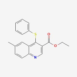 Ethyl 6-methyl-4-(phenylsulfanyl)-3-quinolinecarboxylate