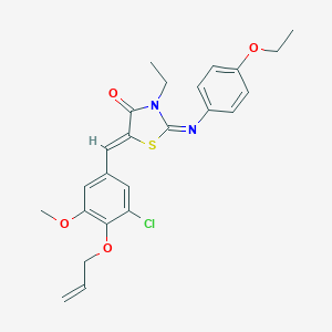 5-[4-(Allyloxy)-3-chloro-5-methoxybenzylidene]-2-[(4-ethoxyphenyl)imino]-3-ethyl-1,3-thiazolidin-4-one