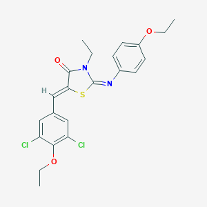 5-(3,5-Dichloro-4-ethoxybenzylidene)-2-[(4-ethoxyphenyl)imino]-3-ethyl-1,3-thiazolidin-4-one