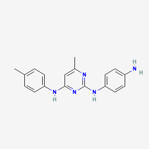 N2-(4-aminophenyl)-6-methyl-N4-(p-tolyl)pyrimidine-2,4-diamine