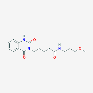 5-(2,4-dioxo-1H-quinazolin-3-yl)-N-(3-methoxypropyl)pentanamide