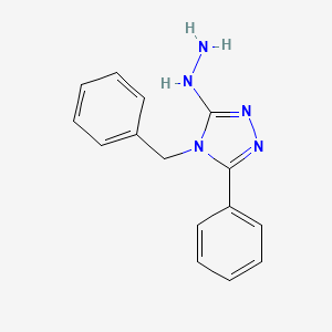 4-benzyl-3-hydrazinyl-5-phenyl-4H-1,2,4-triazole