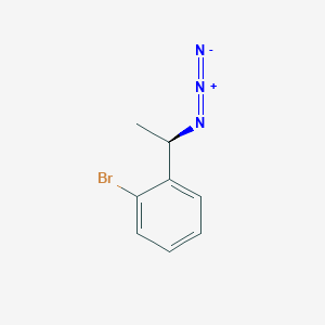molecular formula C8H8BrN3 B3010716 1-[(1R)-1-叠氮乙基]-2-溴苯 CAS No. 1086599-67-8