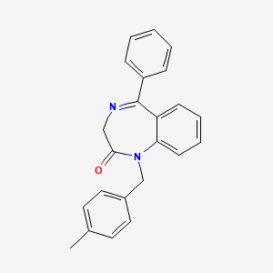 molecular formula C23H20N2O B3010731 1-(4-methylbenzyl)-5-phenyl-1,3-dihydro-2H-1,4-benzodiazepin-2-one CAS No. 866010-17-5