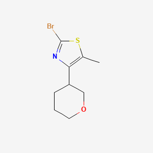 2-Bromo-5-methyl-4-(oxan-3-yl)-1,3-thiazole
